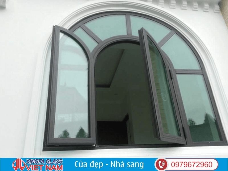 Cửa sổ nhôm Xingfa uốn vòm lựa chọn tốt cho kiến trúc cổ điển