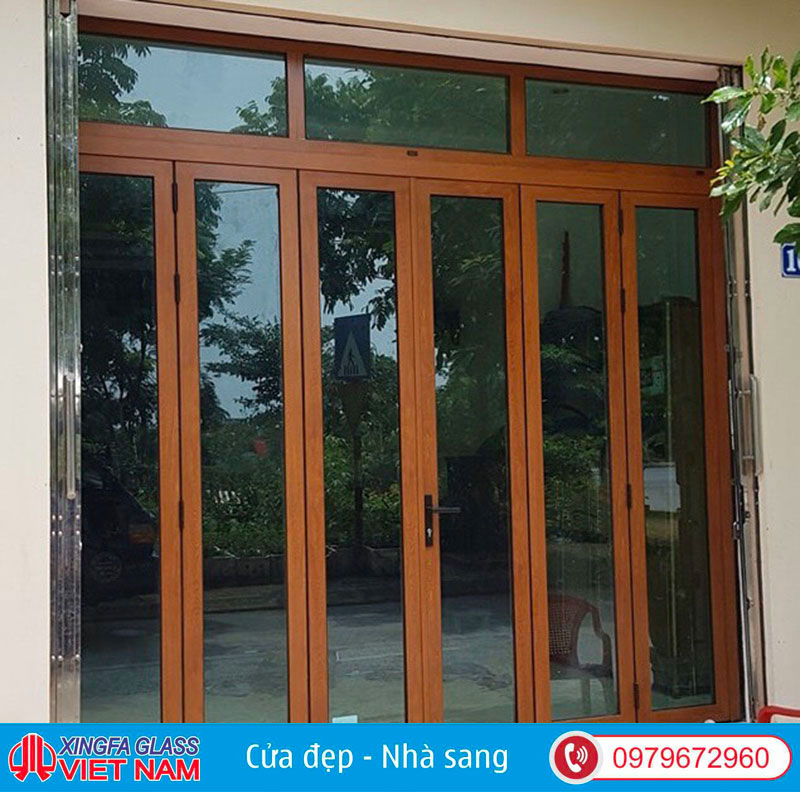cửa nhôm xingfa vân gỗ giúp bạn tận dụng tối đa diện tích cho ngôi nhà