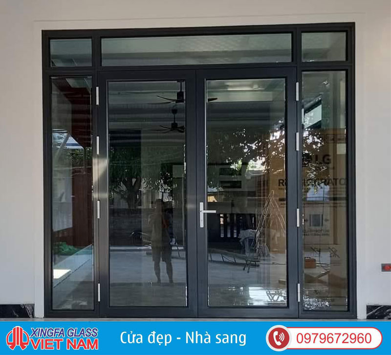 Cửa Nhôm Euroview Cao Cấp 1 Cửa Nhôm Euroview Màu Ghi Xám